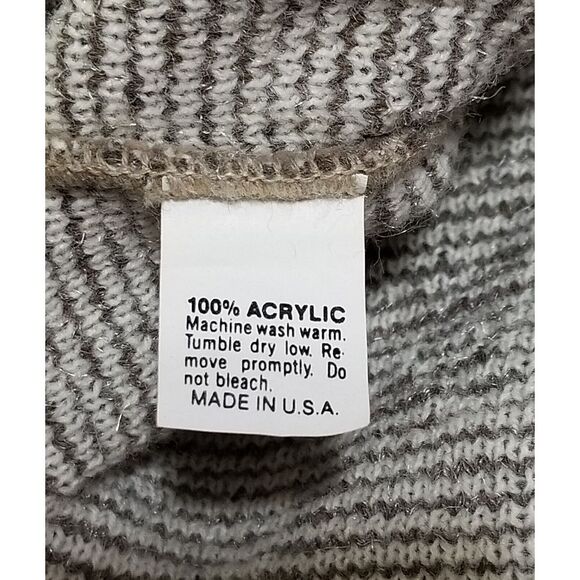 Le Tigre Nordic Lites Sweater Vintage 90s Snowflake Mens Medium - Picture 4 of 4